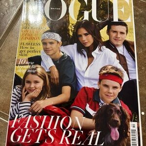 British Vogue October 2018 The Beckhams also Kate Moss photo layout